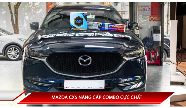 MAZDA CX5 NÂNG CẤP CỰC CHẤT VỚI LED VIỀN 22 CHI TIẾT VÀ BI LED X-LIGHT V30 ULTRA